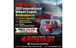 2011 International Wheel Coach Ambulance Truck