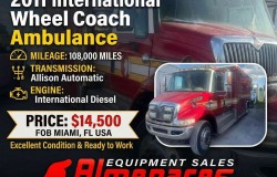 2011 International Wheel Coach Ambulance Truck